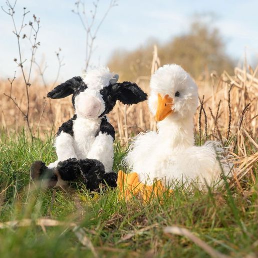Plyšová hračka Wrendale Designs "Holstein Cow Mathilda" - Holštýnská kráva, mládě
