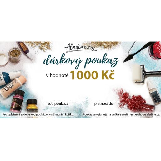 Dárkový poukaz v hodnotě 1000 Kč