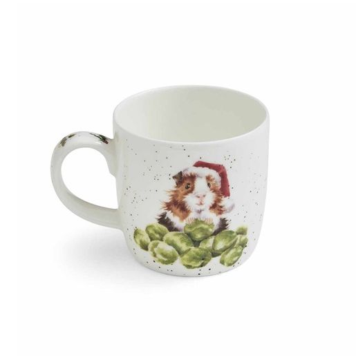 Vánoční porcelánový hrnek Wrendale Designs "Sprouts", 0,31 l - Morče