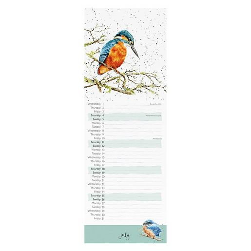 Kuchyňský kalendář 2026 Wrendale Designs "Feathered Friends" - Ptáčci