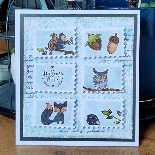 Gelová razítka Aladine Stampo Clear, 16 ks - Lesní zvířátka