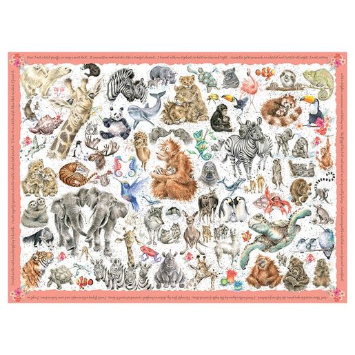 Puzzle Wrendale Designs "Zoology", 1000 dílků - Zoo