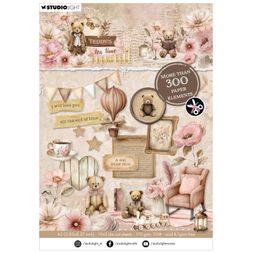 Blok s papírovými výseky Studio Light "Teddy's Tea Time", A5, 20 l.