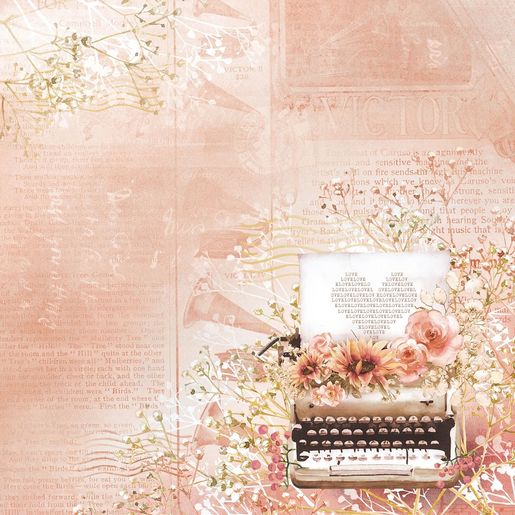 Blok scrapbookových papírů Studio Light "Write Your Story", 30,5x30,5 cm, 12 l.