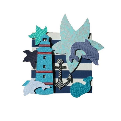 Dřevěný výřez k dekoraci Gomille, 15 cm - Delfín