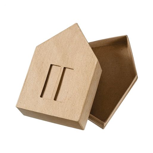Krabička k dotvoření PappArt - Domeček, 11x6x16,5 cm