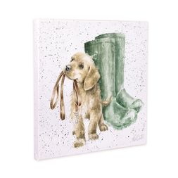 Obraz Wrendale Designs "Hopeful", 20x20 cm - Labrador