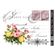 Transferový obrázek na textil Cadence, 25x35 cm - Pohlednice s květinami
