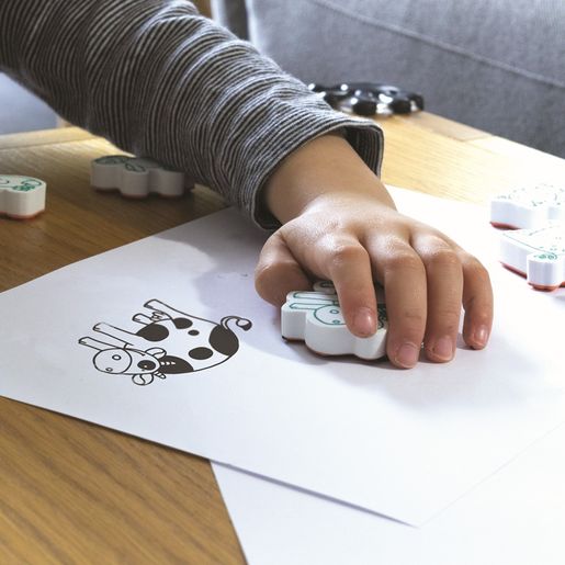 Dětská razítka Aladine Stampo Minos, 33 ks - Azbuka