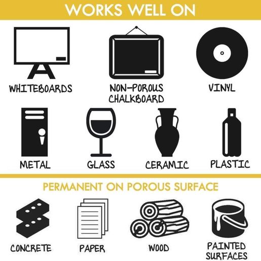 Permanentní fixy Aladine, 4 ks - metalické barvy