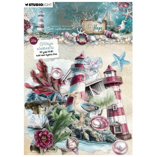 Papírové výseky Studio Light "Tide of Hope", 35 ks