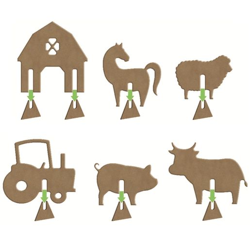 Dřevěná hrací sada k dotvoření Gomille - Farma