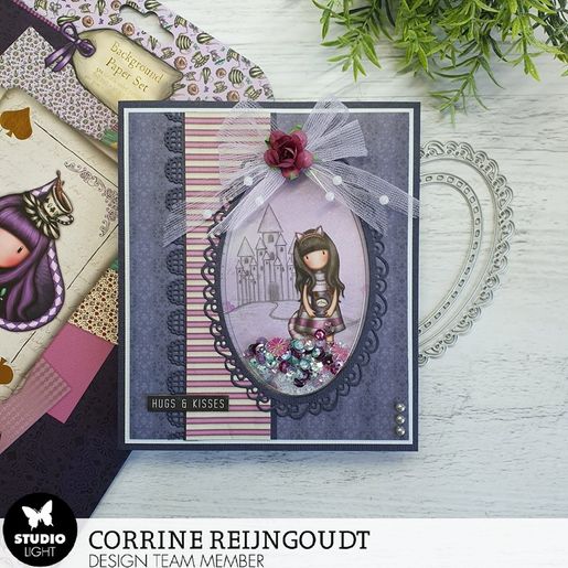 Scrapbooková sada Studio Light "Gorjuss", 30,5x30,5 cm, 10 l. - Za zrcadlem