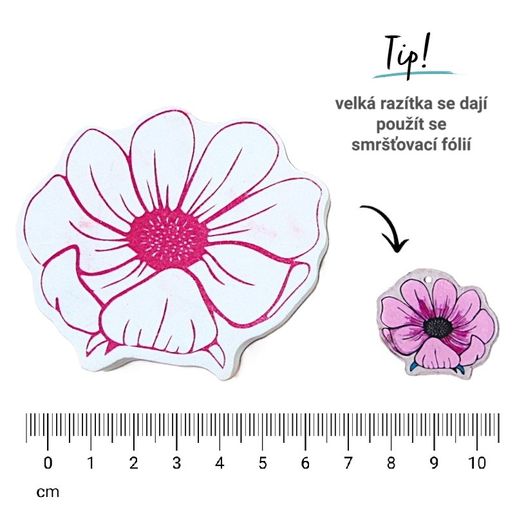 Dekorační razítka Aladine Stampo Decor, 8 ks - Kytičky