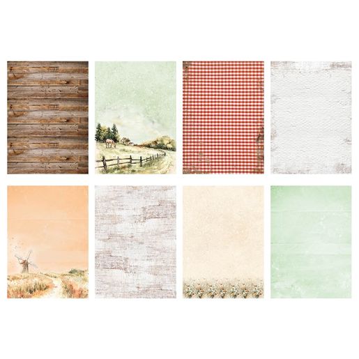 Kreativní blok s výseky Studio Light "Country Roads", A4, 28 l. - Na venkově