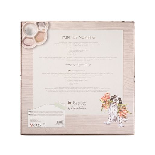 Malování podle čísel Wrendale Designs "Blooming with Love" - Pes, kokršpaněl
