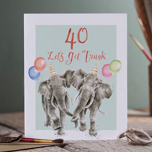 Narozeninové přání Wrendale Designs "40 Let