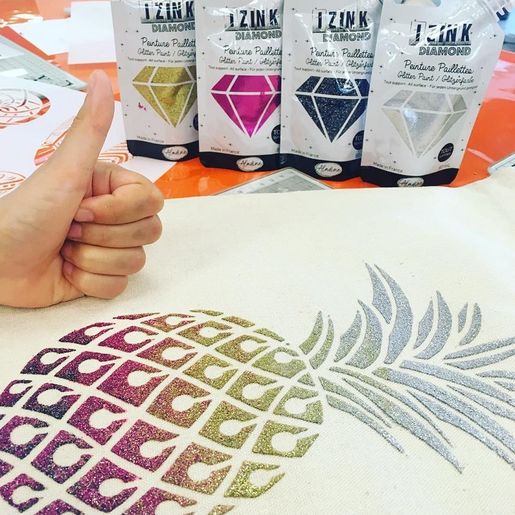 Šablona Aladine, 28x28 cm - Ananas