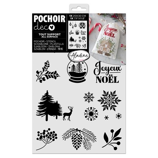 Šablona Aladine, 20x30 cm - Vánoční motivy