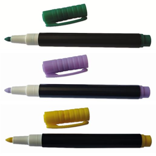 Dětské fixy na textil Aladine Colors Textile, 12 ks - základní barvy