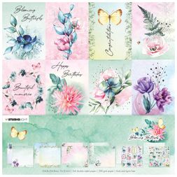 Scrapbooková sada Studio Light "Blooming Butterfly", 30,5x30,5 cm, 12 l.