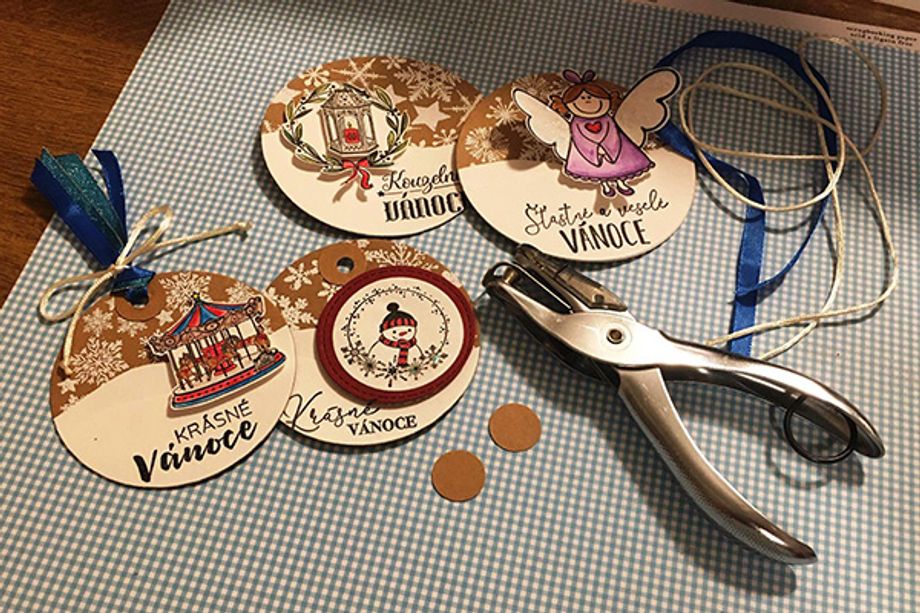 Kulaté visačky na dárky