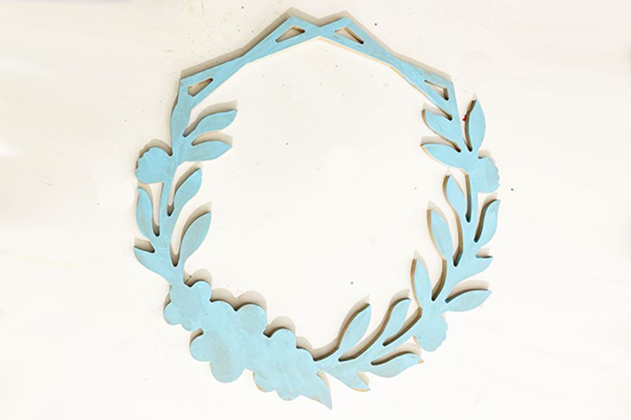 Ledový věnec s andílky