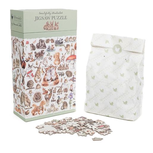 Puzzle Wrendale Designs "Country Set", 1000 dílků - Lesní zvířátka