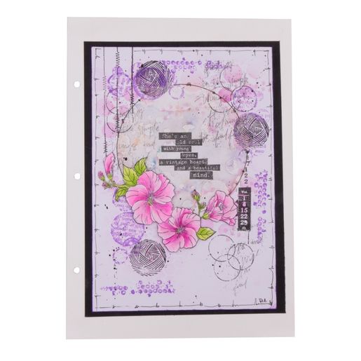 Gelové razítko Studio Light, 14,8x5,2 cm - Ibišek