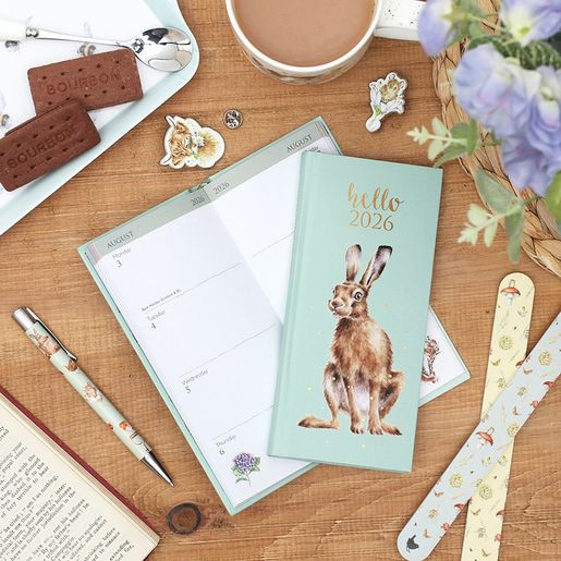 Kapesní diář 2026 Wrendale Designs - Zajíc