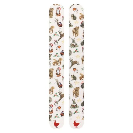 Sada pilníků na nehty Wrendale Designs "Winter Woodland", 2 ks - Vánoční les