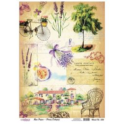 Rýžový papír Cadence - Dopis z Provence - VYBERTE VELIKOST
