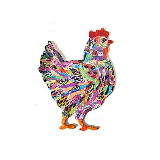 Dřevěný výřez k dekoraci Gomille, 26 cm - Slepice, velká