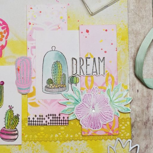 Razítka Aladine Creative Stamp, 29 ks - Tropické listy