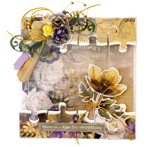 Vyřezávací šablony Studio Light "Growing & Blooming", 3 ks - Puzzle