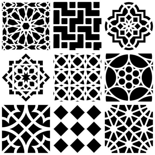 Šablona TCW - Moroccan Tiles - VYBERTE VELIKOST