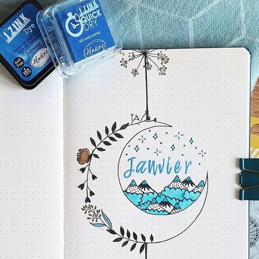 Razítkovací polštářek Aladine Izink Dye - outremer, modrý