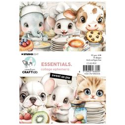 Papírové výseky Studio Light, 18 ks - Zvířátka v kuchyni