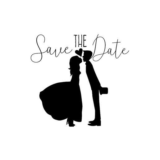 Dřevěné razítko Aladine, vel. F - Save the date, náš den