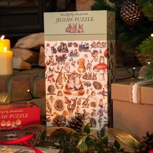 Puzzle Wrendale Designs "Country Set", 1000 dílků - Lesní zvířátka