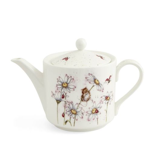 Porcelánová konvice na čaj Wrendale Designs "Oops a Daisy", 1,1 l - Myška 