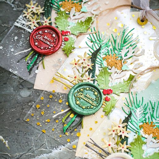 Acetátová fólie Studio Light, A4, 6 ks - Zlaté vločky