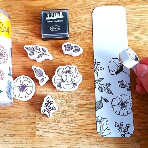 Razítka Aladine Creative Stamp, 31 ks - Kytičky