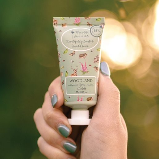 Krém na ruce Wrendale Designs "Woodland", 30 ml - Šalvěj, dub, zvonek