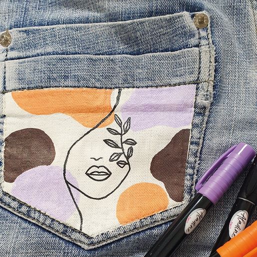 Fixy na textil Aladine Izink Textile - 12 barev