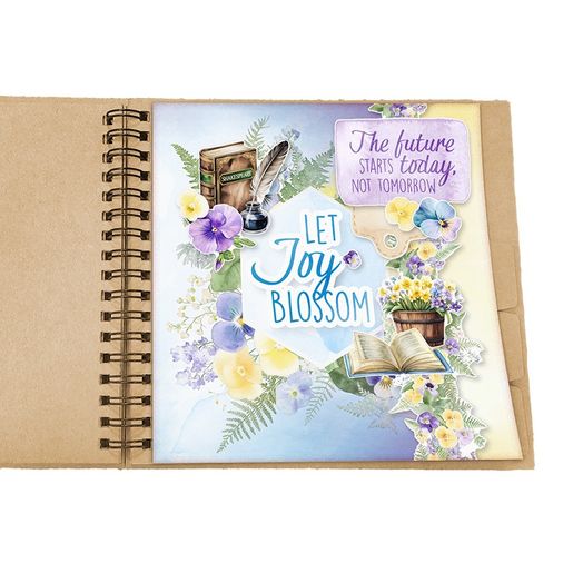 Kreativní blok Studio Light "Violet Musings", 15x15 cm, 36 l. - Fialkové sny