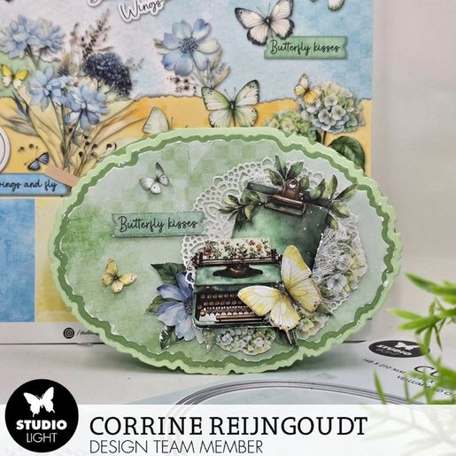 Kreativní blok s výseky Studio Light "Spring Wings", A4, 28 l. - Na křídlech jara