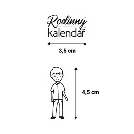 Diářová razítka Aladine Stampo Bullet Journal, 67 ks - Rodinný kalendář