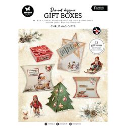 DIY Dárkové krabičky Studio Light, A4, 12 l. - Klasické Vánoce