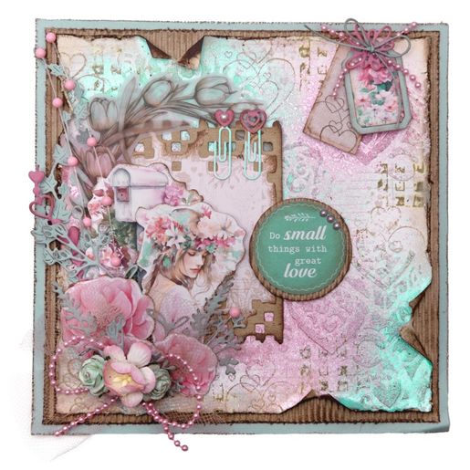 Gelová razítka Studio Light "Sending You Love", 13 ks - Retro romance